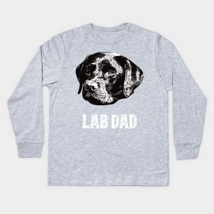 Labrador Retriever Dad Kids Long Sleeve T-Shirt